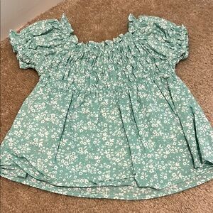 Mayoral Floral Teal Kids Top